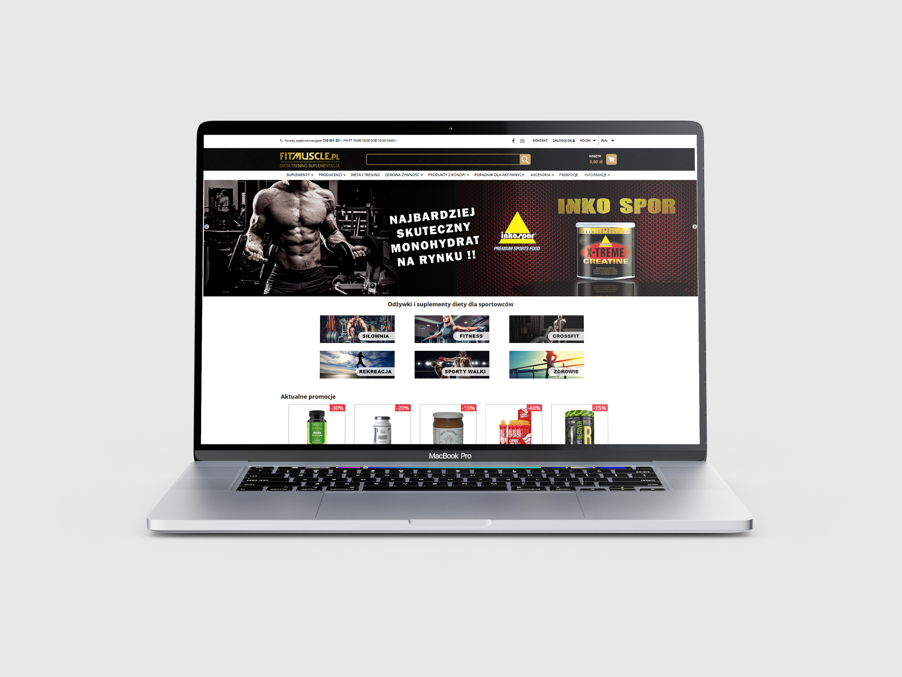 Sklep internetowy | Muscle shop Strony internetowe Warszawa | Strony www Warszawa